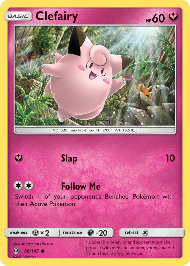 Clefairy (88/145) [Sun & Moon: Guardians Rising] | Silver Goblin