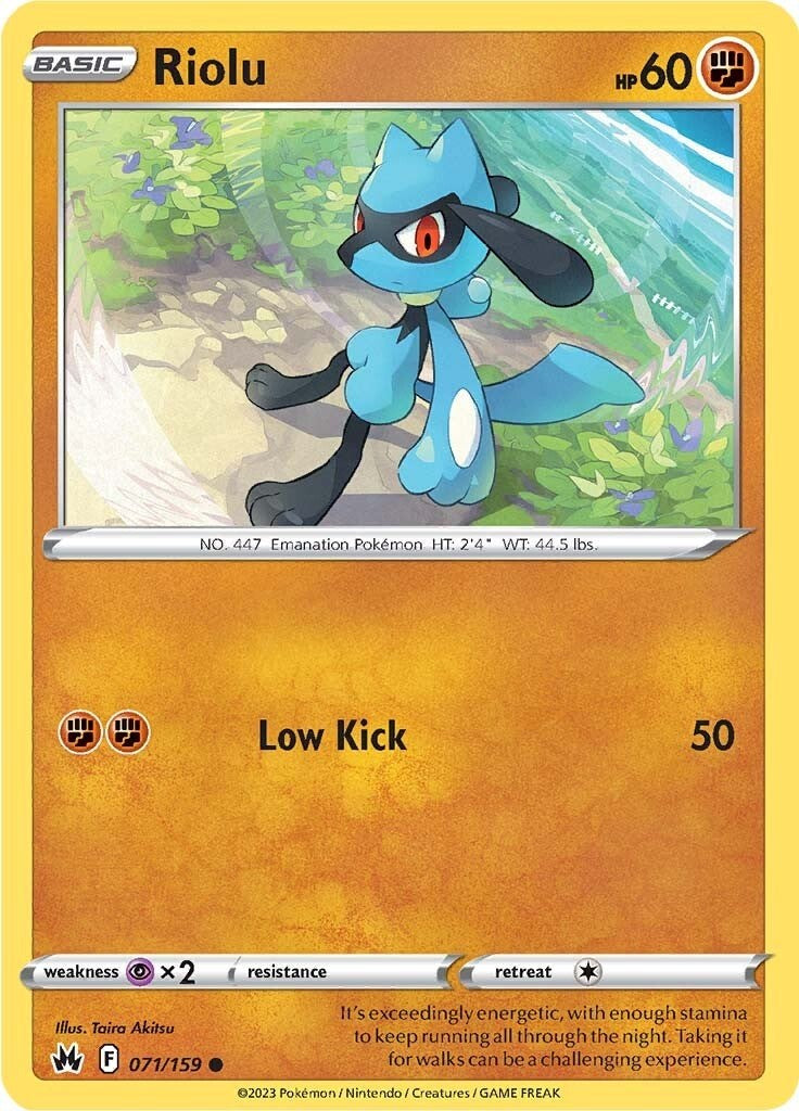 Riolu (071/159) [Sword & Shield: Crown Zenith] | Silver Goblin