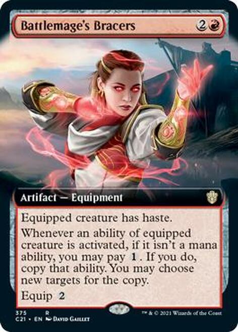 Battlemage's Bracers (Extended Art) [Commander 2021] | Silver Goblin