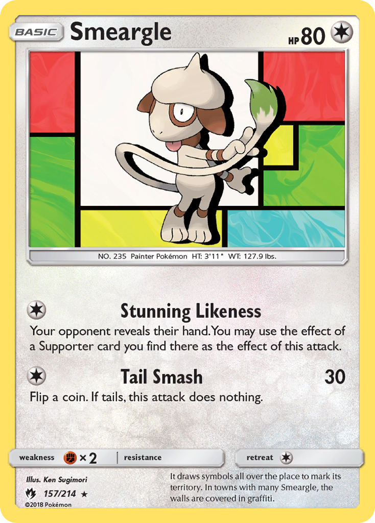 Smeargle (157/214) [Sun & Moon: Lost Thunder] | Silver Goblin