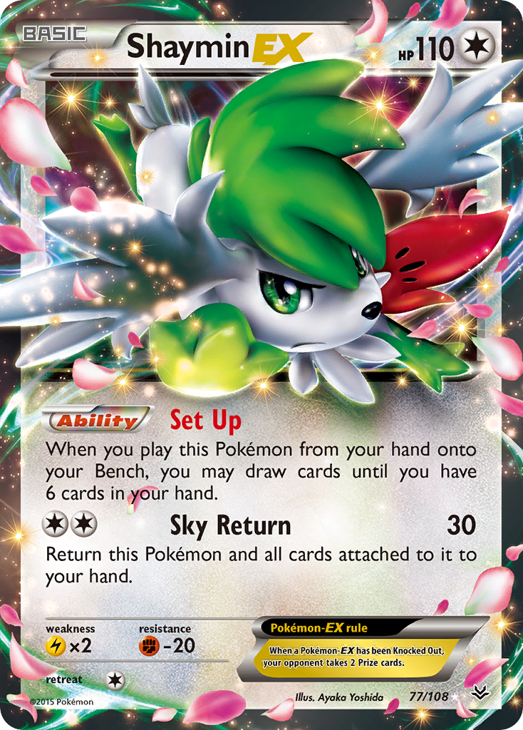 Shaymin EX (77/108) [XY: Roaring Skies] | Silver Goblin