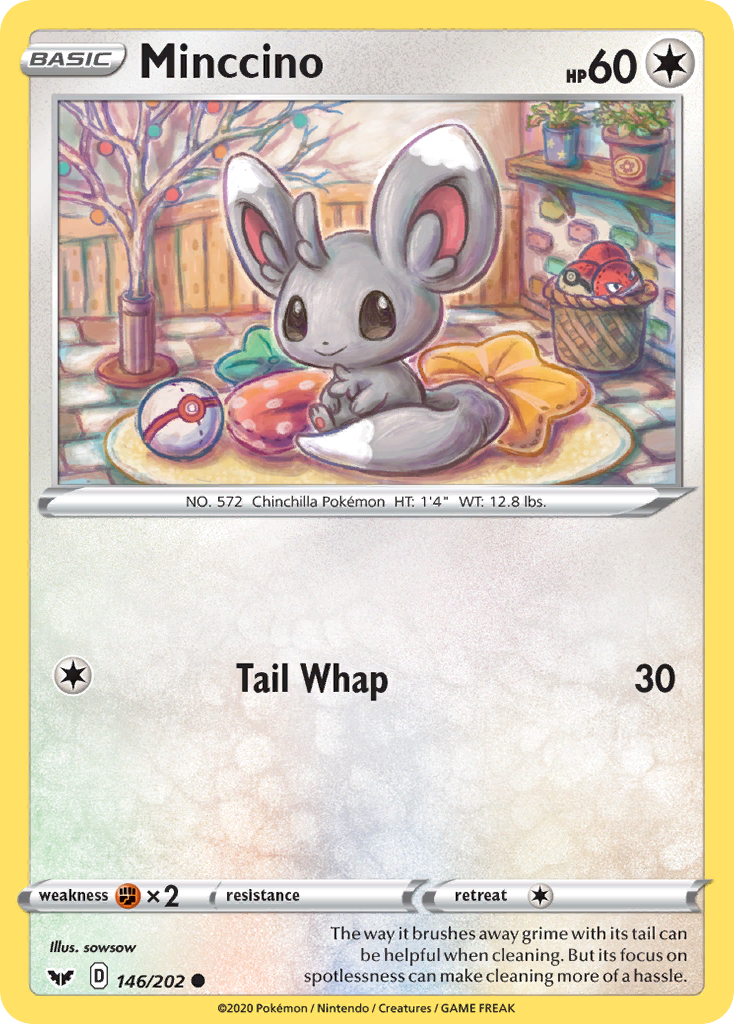 Minccino (146/202) [Sword & Shield: Base Set] | Silver Goblin