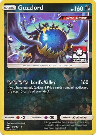 Guzzlord (80/131) (League Promo) [Sun & Moon: Forbidden Light] | Silver Goblin