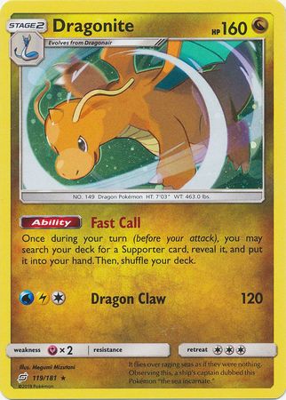 Dragonite (119/181) (Cosmos Holo) [Sun & Moon: Team Up] | Silver Goblin