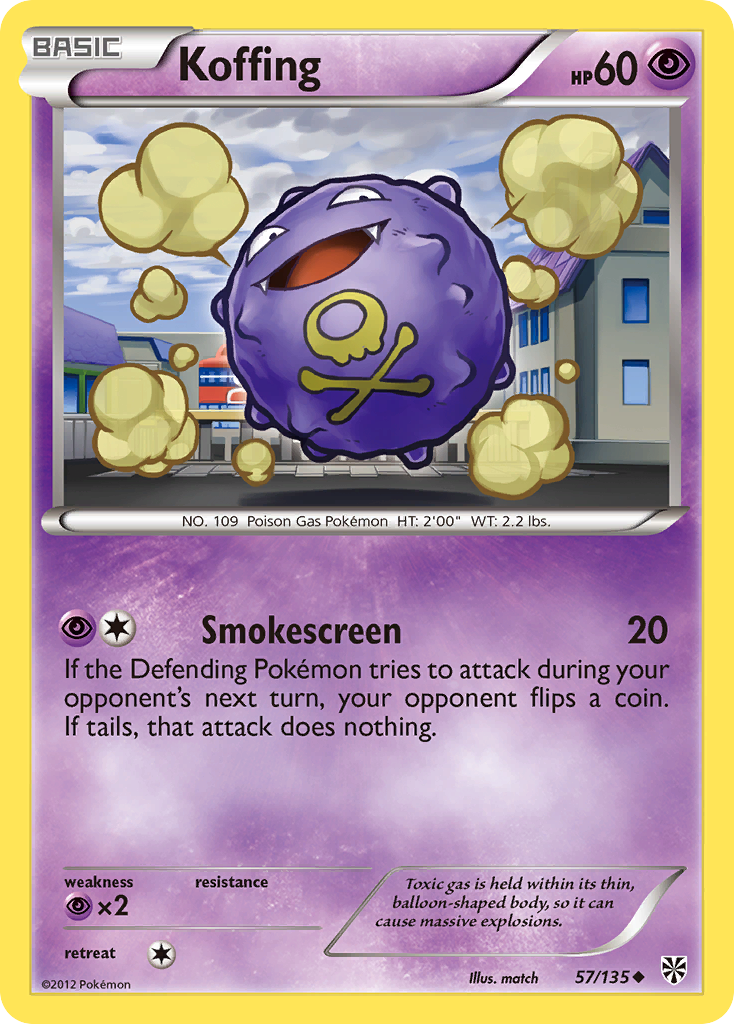 Koffing (57/135) [Black & White: Plasma Storm] | Silver Goblin