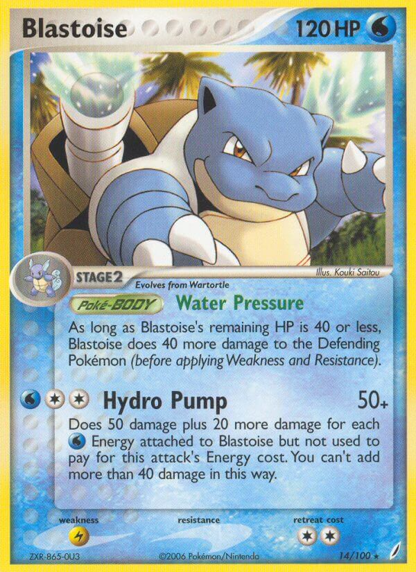 Blastoise (14/100) (Theme Deck Exclusive) [EX: Crystal Guardians] | Silver Goblin