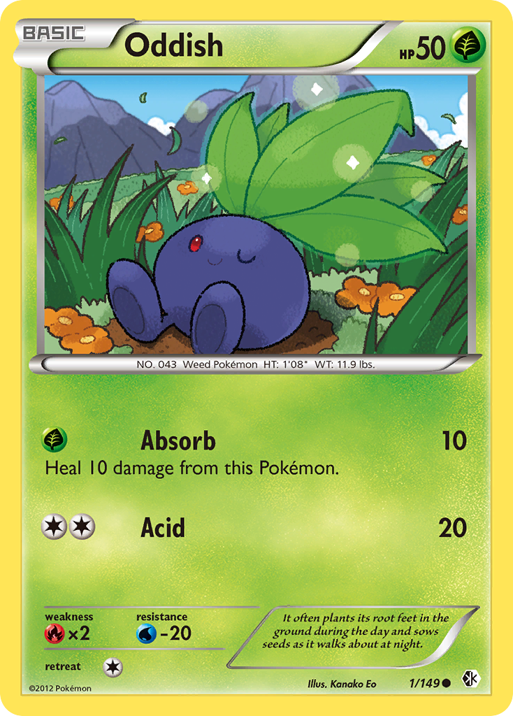 Oddish (1/149) [Black & White: Boundaries Crossed] | Silver Goblin