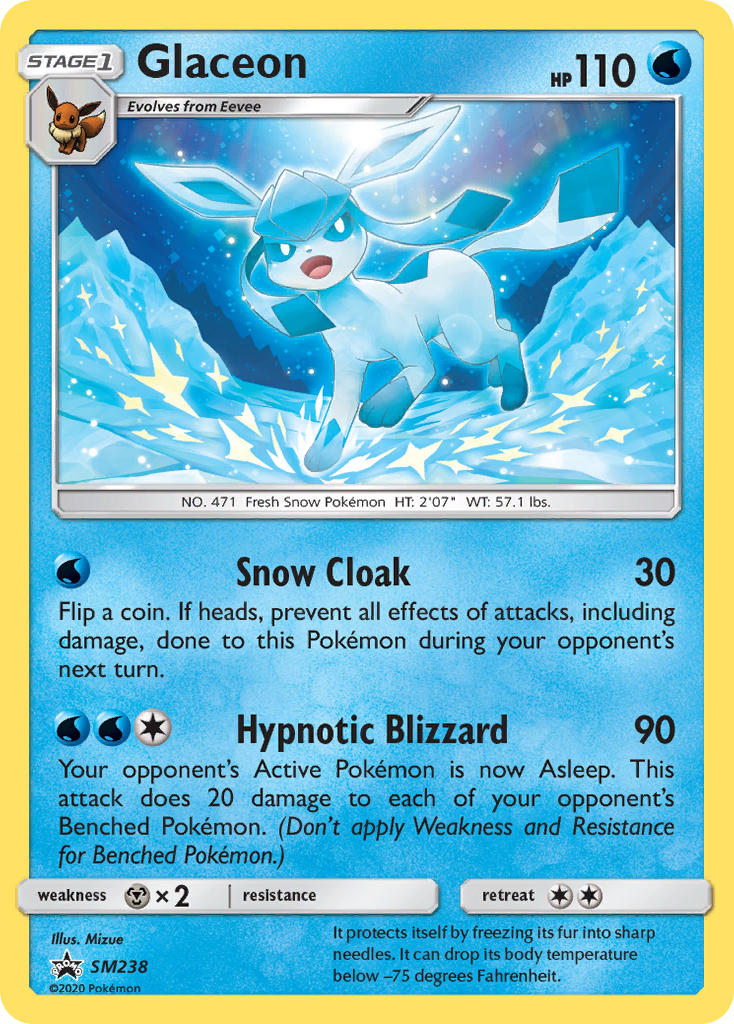 Glaceon (SM238) [Sun & Moon: Black Star Promos] | Silver Goblin