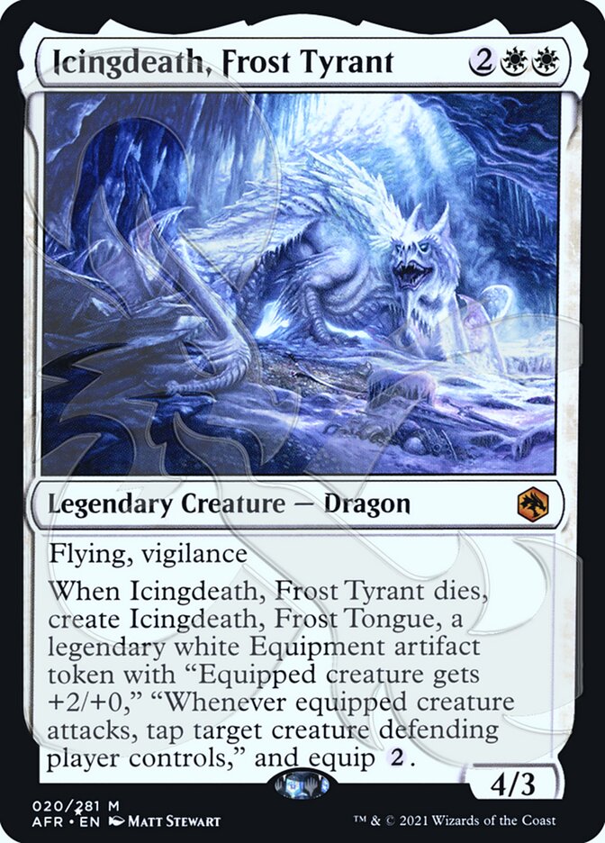 Icingdeath, Frost Tyrant (Ampersand Promo) [Dungeons & Dragons: Adventures in the Forgotten Realms Promos] | Silver Goblin
