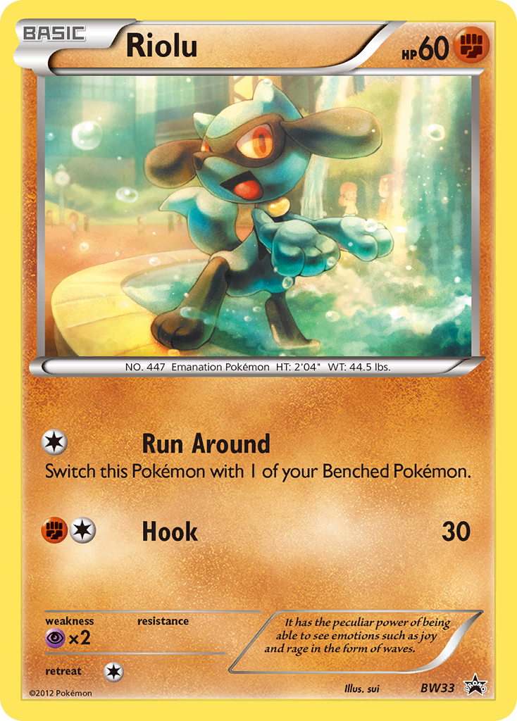 Riolu (BW33) [Black & White: Black Star Promos] | Silver Goblin