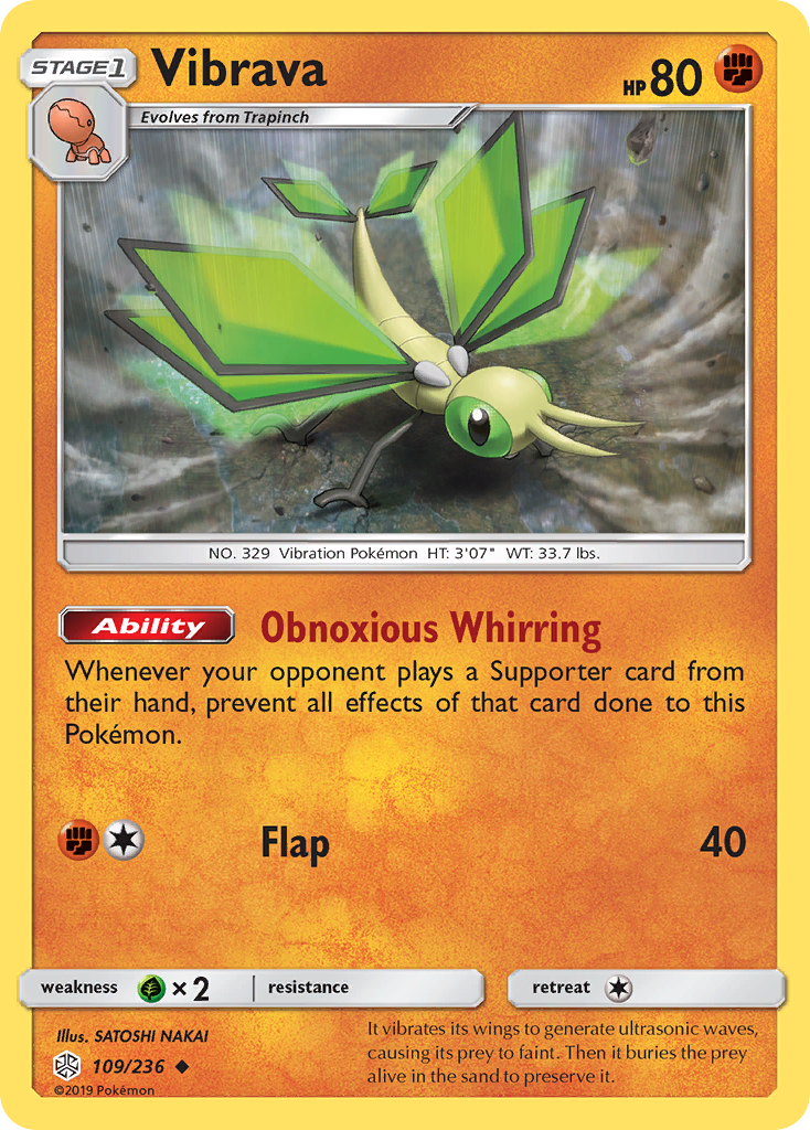 Vibrava (109/236) [Sun & Moon: Cosmic Eclipse] | Silver Goblin