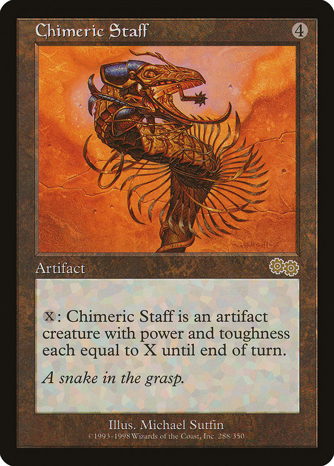 Chimeric Staff [Urza's Saga] | Silver Goblin