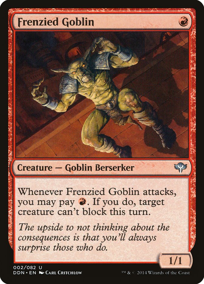 Frenzied Goblin [Duel Decks: Speed vs. Cunning] | Silver Goblin