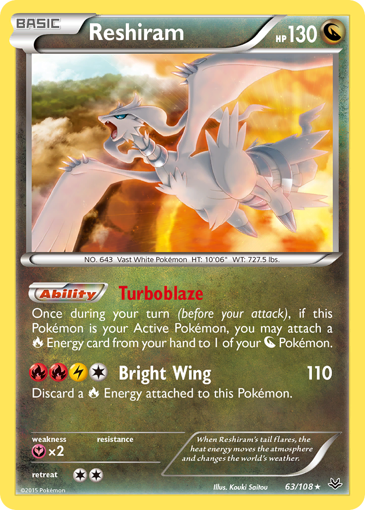 Reshiram (63/108) [XY: Roaring Skies] | Silver Goblin