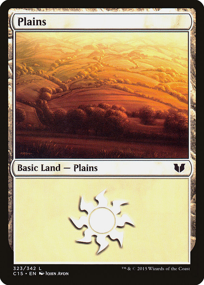 Plains (323) [Commander 2015] | Silver Goblin