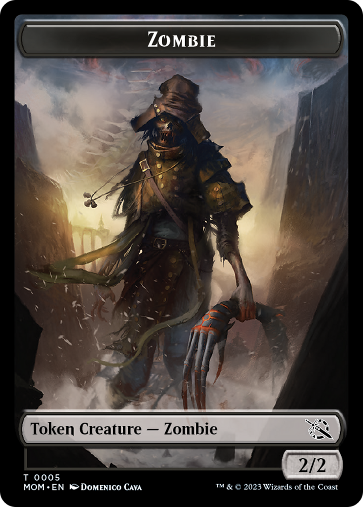 Elemental (9) // Zombie Double-Sided Token [March of the Machine Tokens] | Silver Goblin