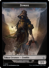 Monk // Zombie Double-Sided Token [March of the Machine Tokens] | Silver Goblin