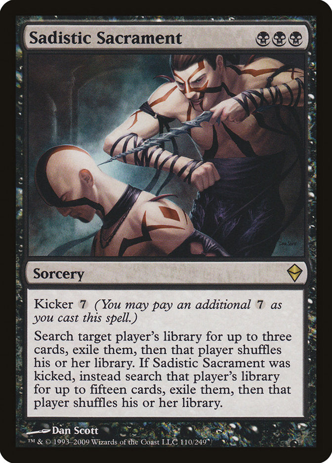 Sadistic Sacrament [Zendikar] | Silver Goblin