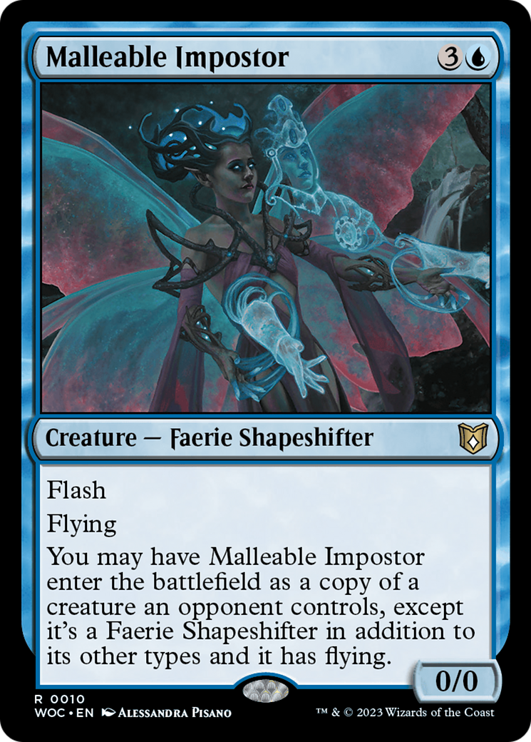Malleable Impostor [Wilds of Eldraine Commander] | Silver Goblin