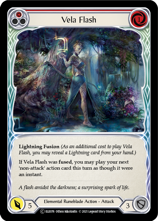 Vela Flash (Red) [U-ELE076] (Tales of Aria Unlimited)  Unlimited Normal | Silver Goblin