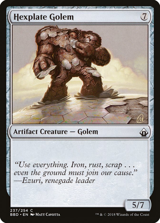 Hexplate Golem [Battlebond] | Silver Goblin