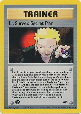 Lt. Surge's Secret Plan (107/132) [Gym Challenge 1st Edition] | Silver Goblin