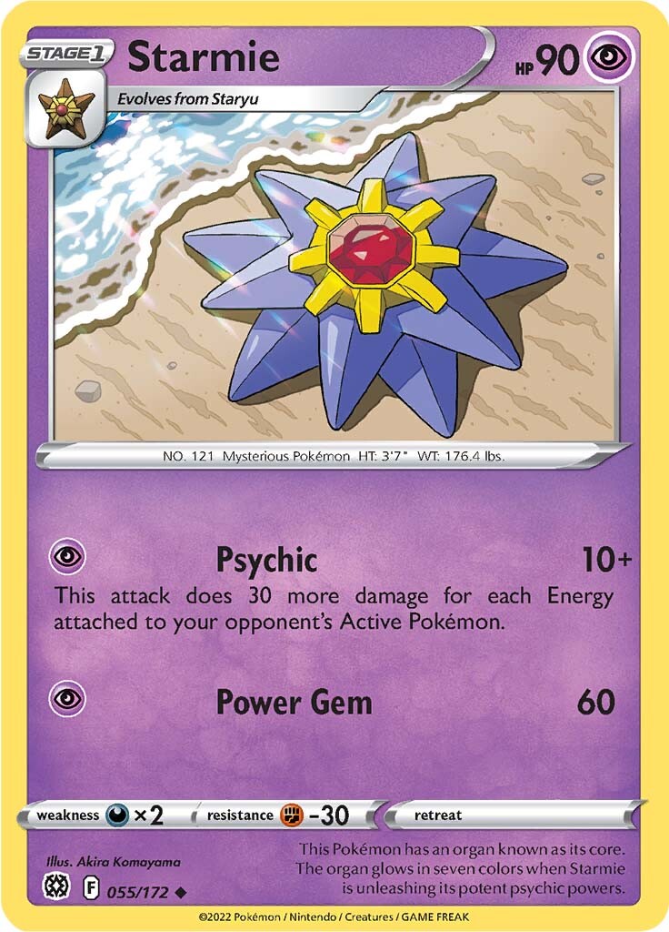 Starmie (055/172) [Sword & Shield: Brilliant Stars] | Silver Goblin