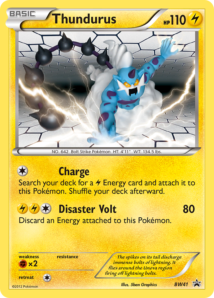 Thundurus (BW41) [Black & White: Black Star Promos] | Silver Goblin