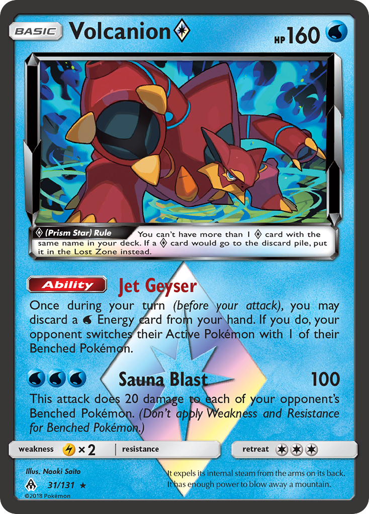 Volcanion (31/131) (Prism Star) [Sun & Moon: Forbidden Light] | Silver Goblin