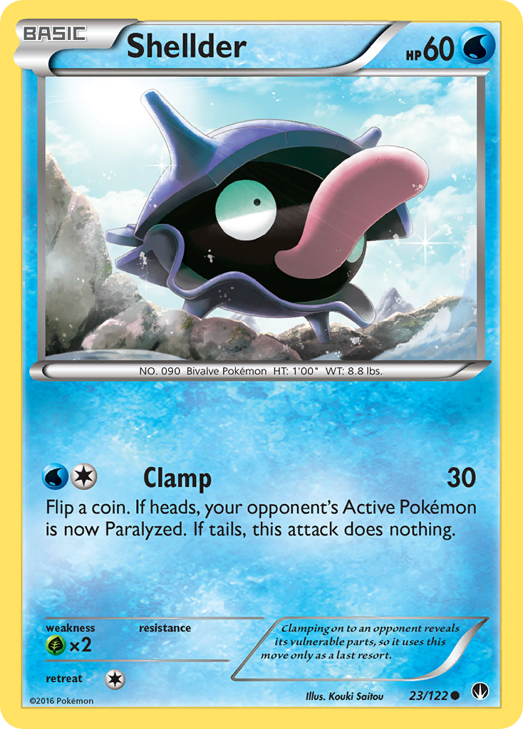 Shellder (23/122) [XY: BREAKpoint] | Silver Goblin