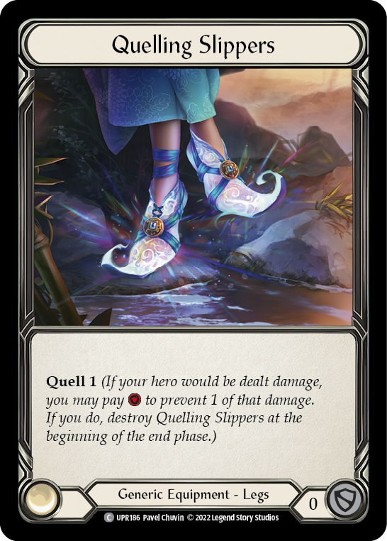 Quelling Slippers [UPR186] (Uprising)  Rainbow Foil | Silver Goblin