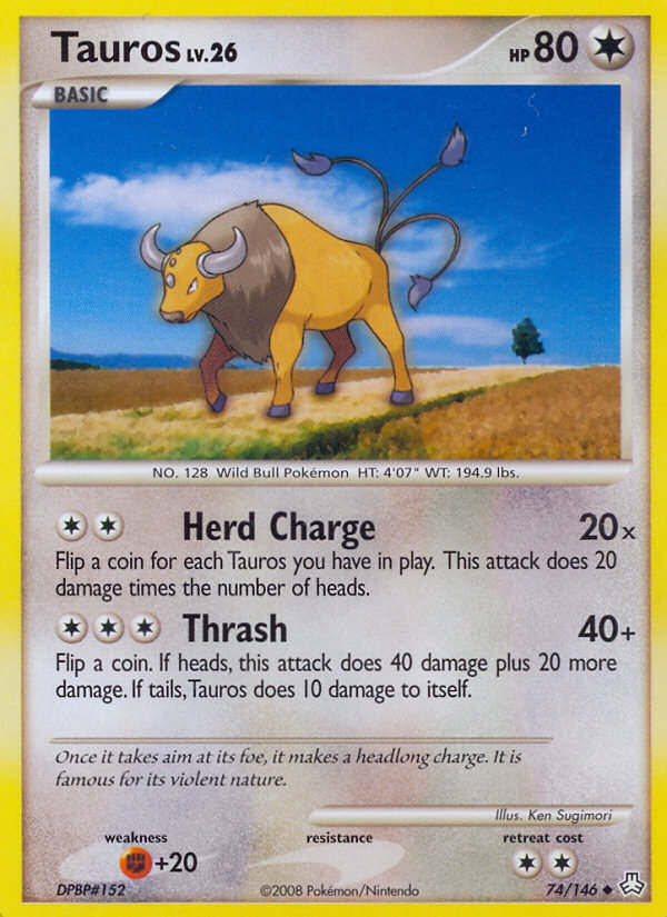 Tauros (74/146) [Diamond & Pearl: Legends Awakened] | Silver Goblin