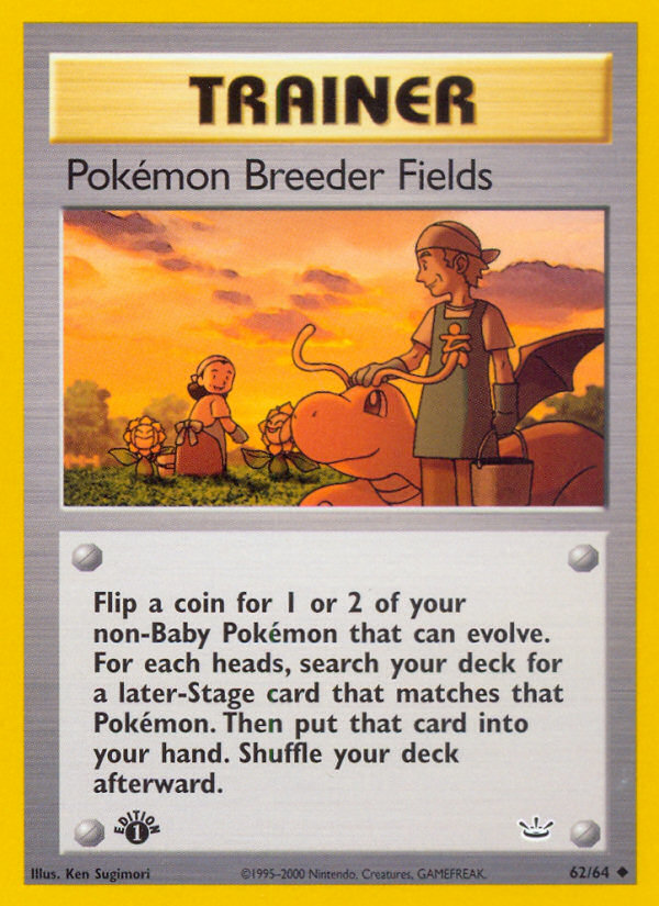 Pokemon Breeder Fields (62/64) [Neo Revelation 1st Edition] | Silver Goblin