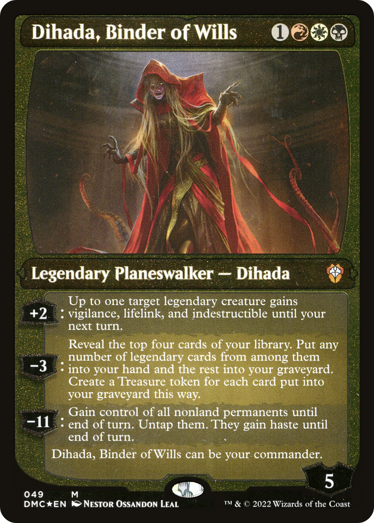 Dihada, Binder of Wills (Showcase Display Commander) [Dominaria United Commander] | Silver Goblin