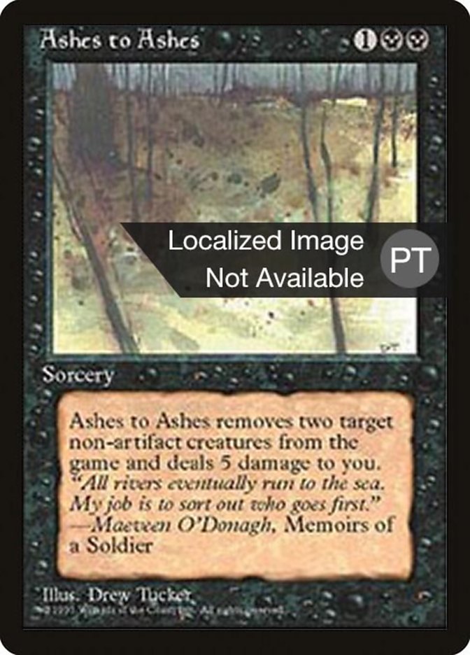 Ashes to Ashes [Fourth Edition (Foreign Black Border)] | Silver Goblin