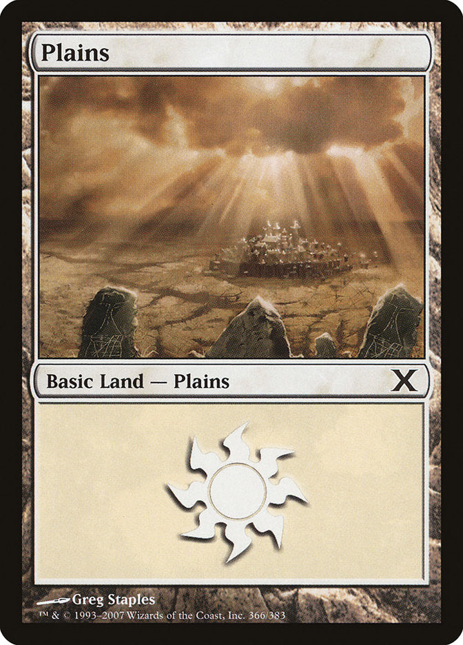 Plains (366) [Tenth Edition] | Silver Goblin