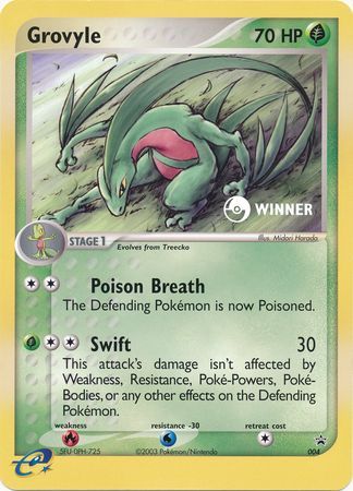 Grovyle (004) (Jumbo Card) [Nintendo: Black Star Promos] | Silver Goblin