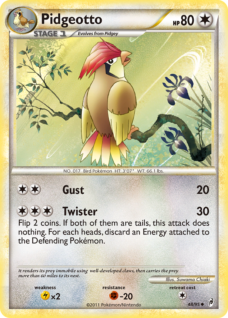 Pidgeotto (48/95) [HeartGold & SoulSilver: Call of Legends] | Silver Goblin