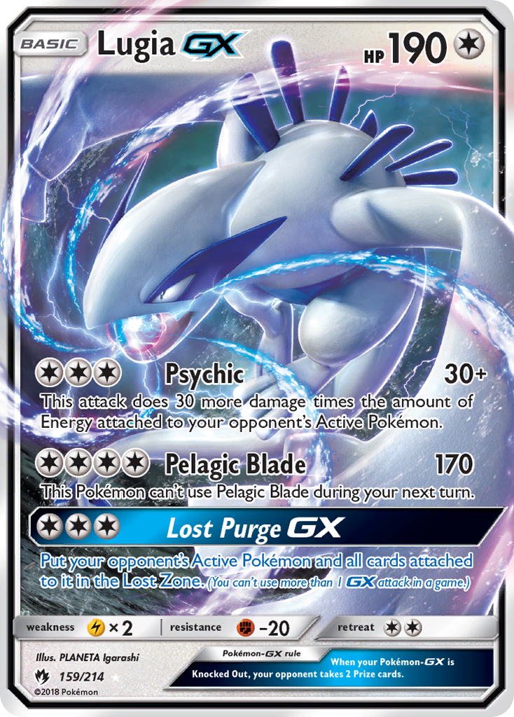 Lugia GX (159/214) [Sun & Moon: Lost Thunder] | Silver Goblin