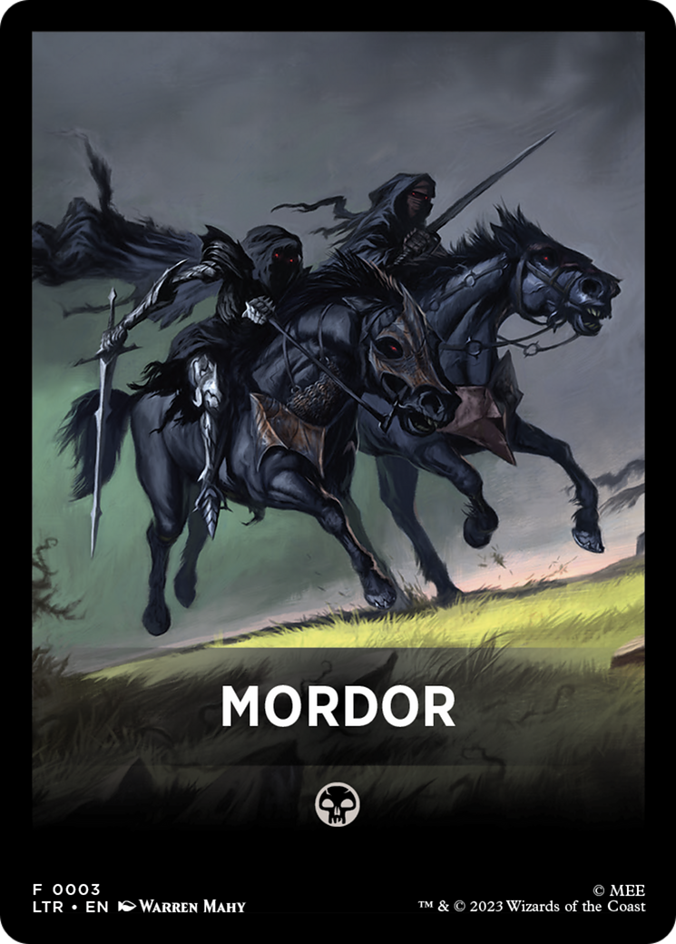 Mordor Theme Card [The Lord of the Rings: Tales of Middle-Earth Tokens] | Silver Goblin