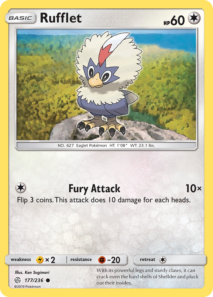 Rufflet (177/236) [Sun & Moon: Cosmic Eclipse] | Silver Goblin