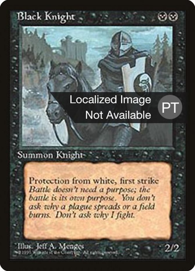 Black Knight [Fourth Edition (Foreign Black Border)] | Silver Goblin