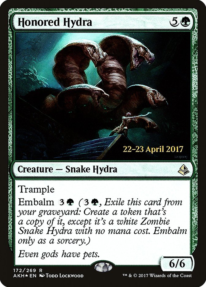 Honored Hydra [Amonkhet Prerelease Promos] | Silver Goblin