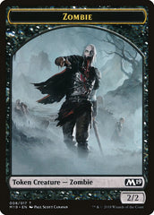 Knight // Zombie Double-Sided Token (Game Night) [Core Set 2019 Tokens] | Silver Goblin