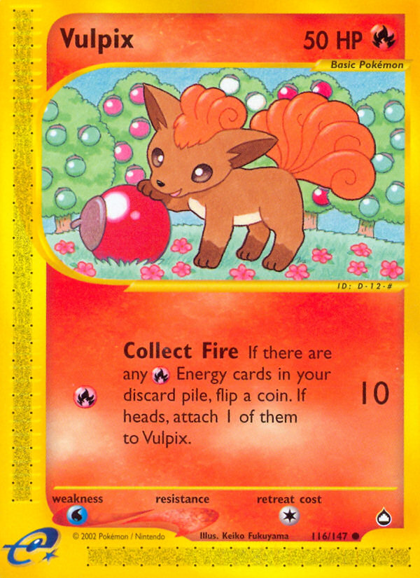 Vulpix (116/147) [Aquapolis] | Silver Goblin