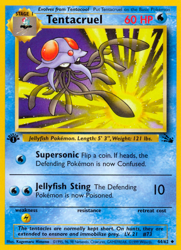 Tentacruel (44/62) [Fossil 1st Edition] | Silver Goblin