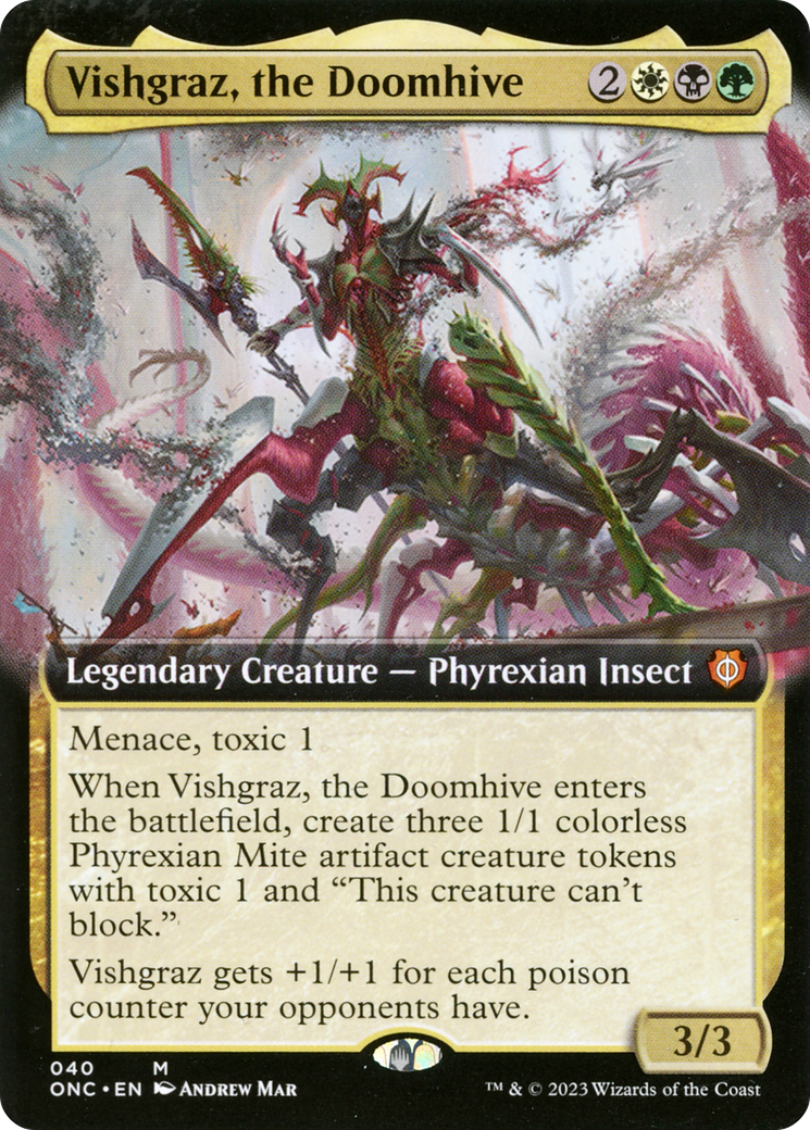 Vishgraz, the Doomhive (Extended Art) [Phyrexia: All Will Be One Commander] | Silver Goblin