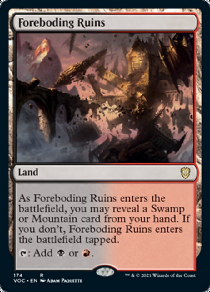 Foreboding Ruins [Innistrad: Crimson Vow Commander] | Silver Goblin