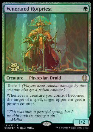 Venerated Rotpriest [Phyrexia: All Will Be One Prerelease Promos] | Silver Goblin