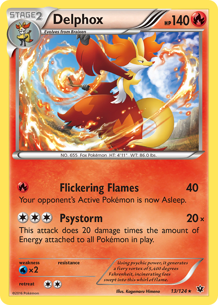 Delphox (13/124) [XY: Fates Collide] | Silver Goblin